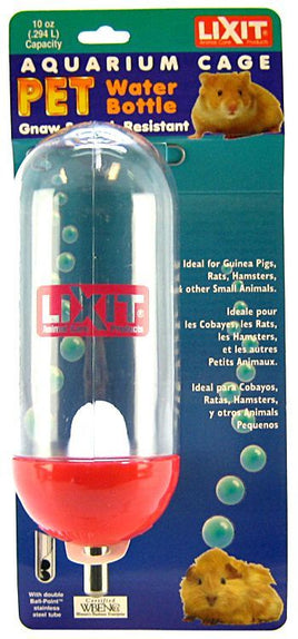 Lixit Aquarium Cage Water Bottle Clear - 10oz