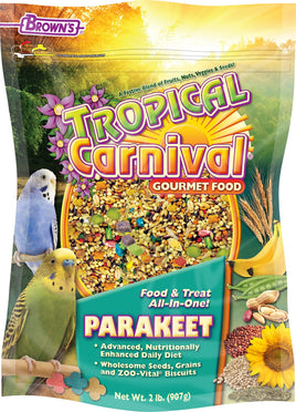 Brown's Tropical Carnival Gourmet Parakeet Food, 2-lb bag